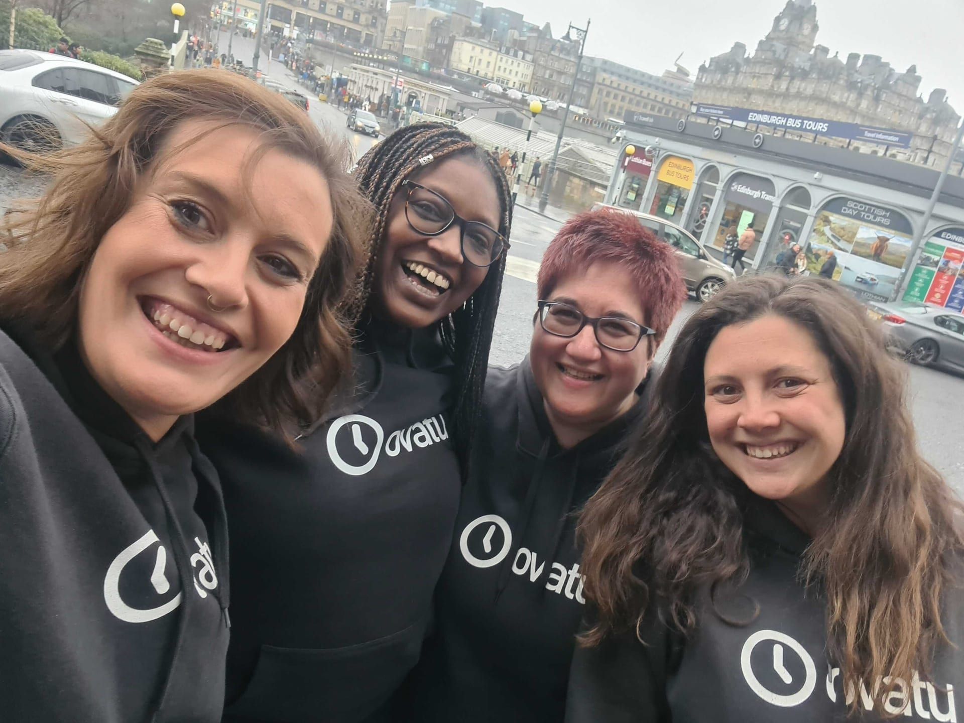 Ovatu teammates together at an event
